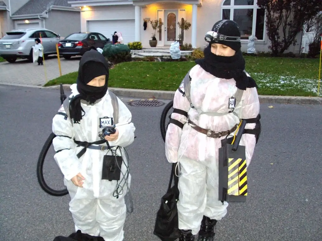 Homemade Ghostbusters costumes
